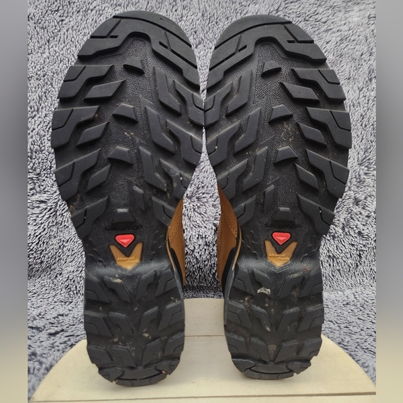 Salomon Outward Gore-Tex Waterproof Hiking Boots Brown Men's Size 10 - Picture 8 of 9